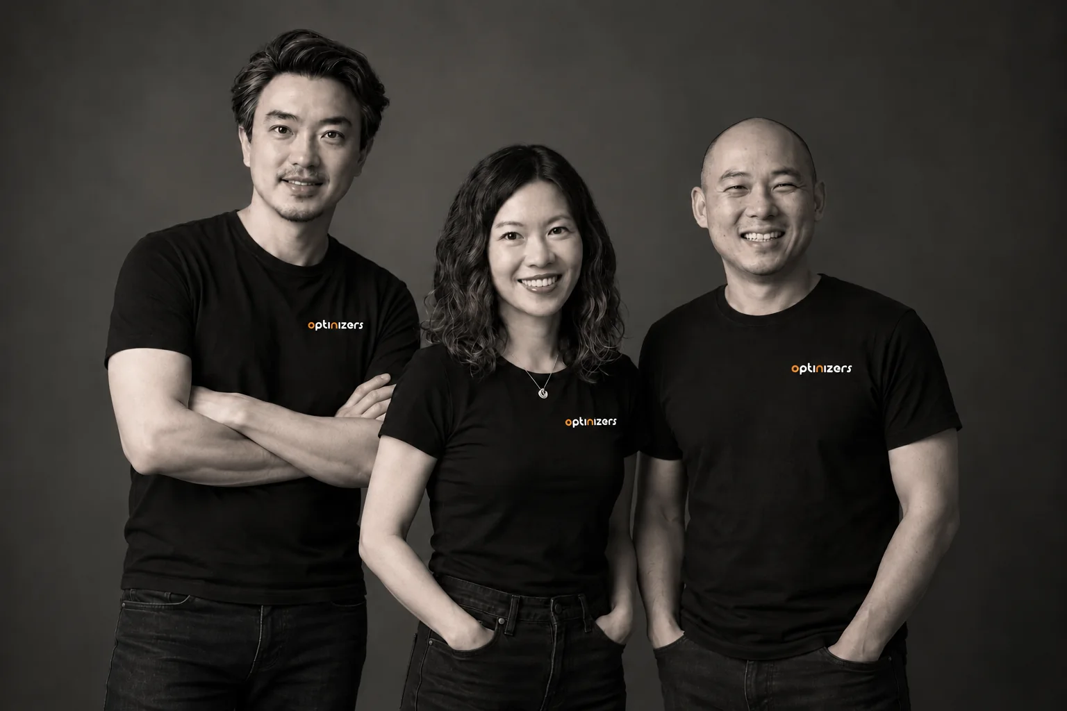OptiNizers co-founders Andy Cheng, Elizabeth Yang and Duke Ng